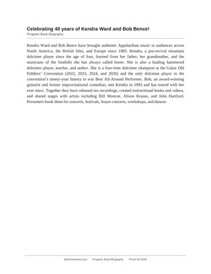 Program Book Bio
